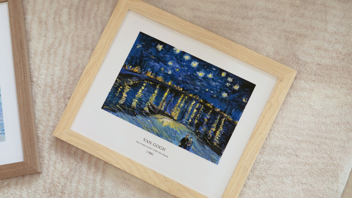 兩個場次分別精選莫內的《印象．日出》和梵谷的《隆河上的星夜》兩幅經典名畫讓學員創作。