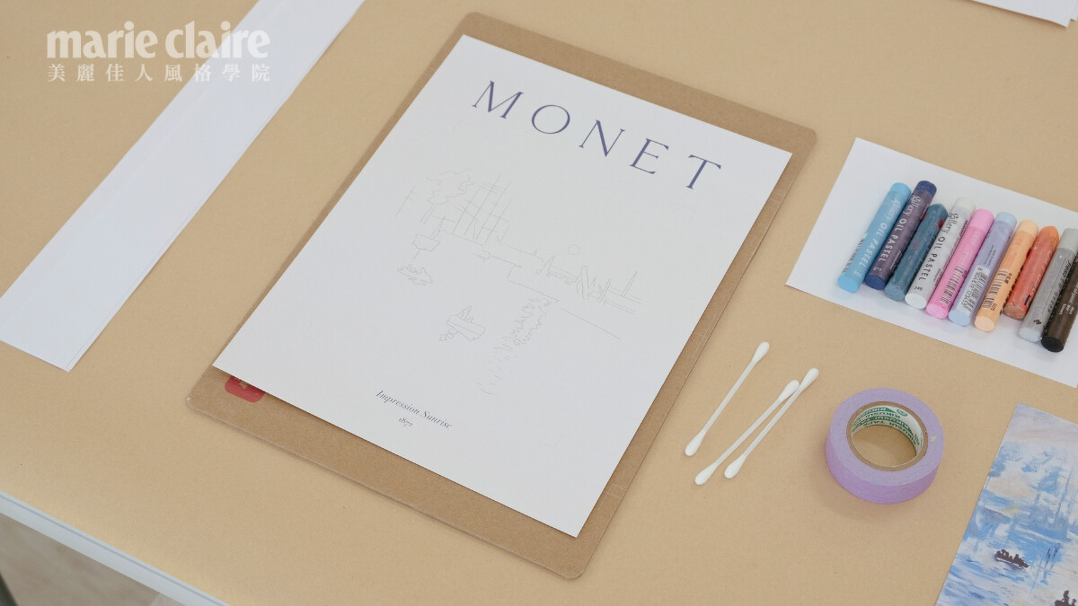 現場準備所需完整的繪畫用具供學員使用，所有人都能在此開啟自己的繪畫時光。