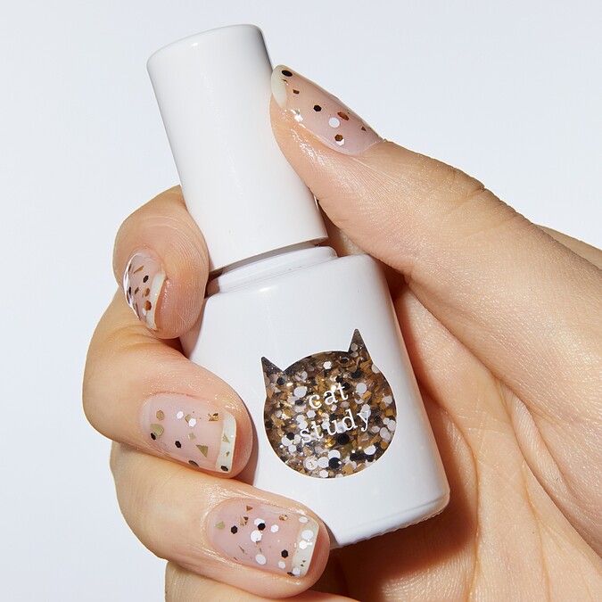 uka Cat Study貓咪漫步系列指甲油(#波點亮片)10ml，NT880