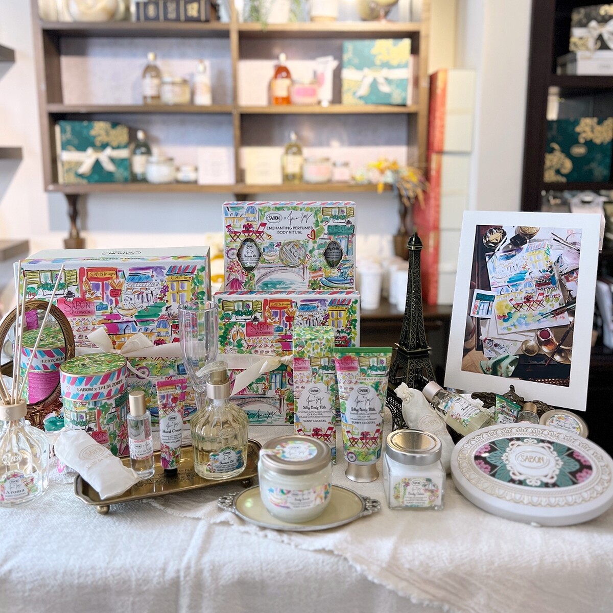 Sabon 2024年夏季限量香絮巴黎系列實品。