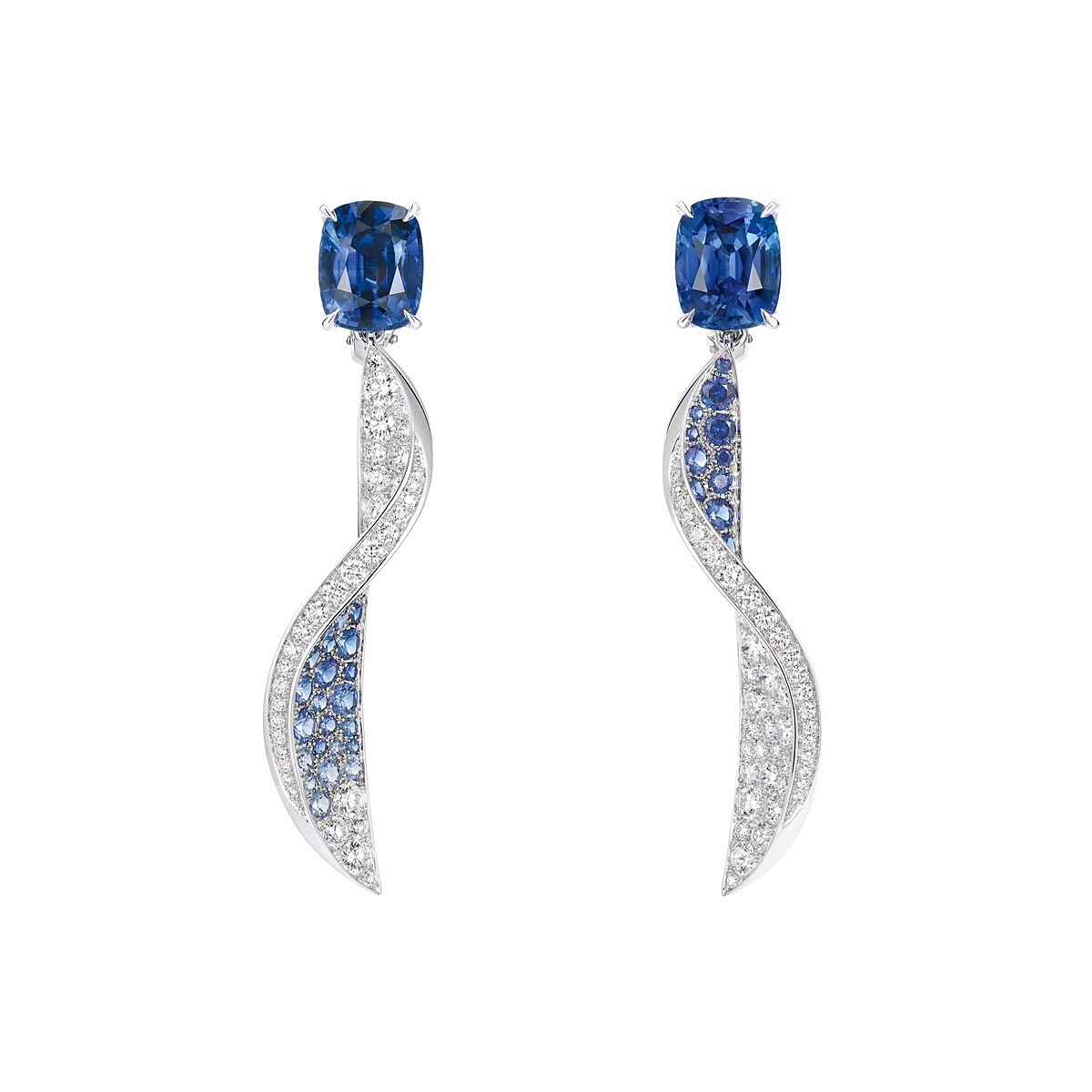 Ballet 18K白金耳環