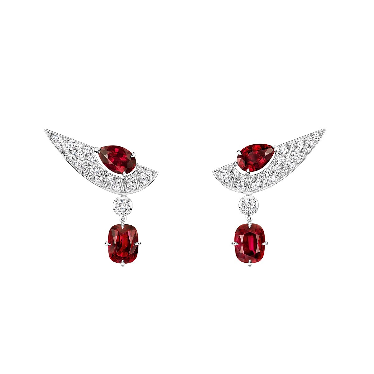 Illusion 18K白金耳環