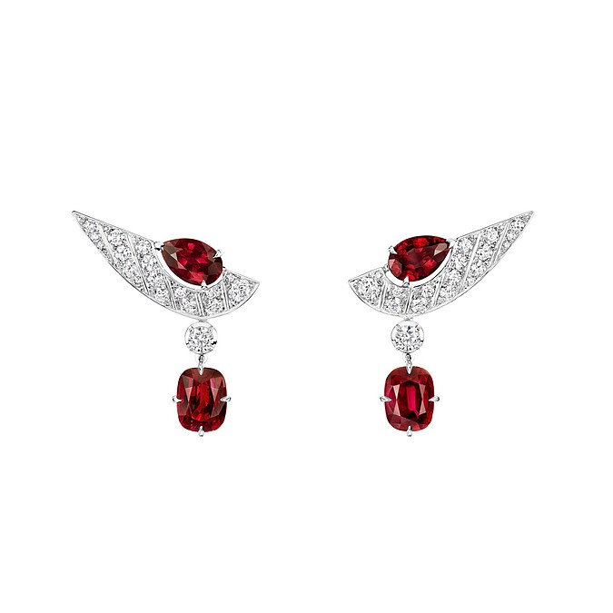 Illusion 18K白金耳環