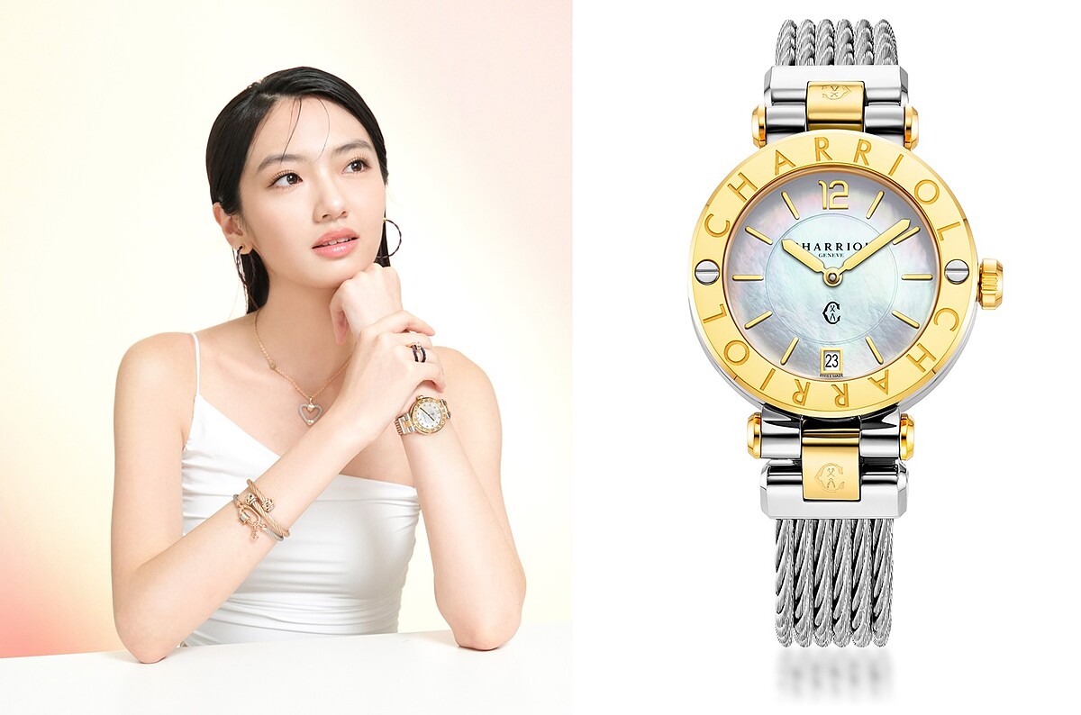 ST-TROPEZ Navigator Cruise 36腕錶,NT64,300、Love Twist耳環,NT10,900、Passion項鍊NT7,900、Celtic Knot戒指,NT7,100、Celtic Chainette玫瑰金手環,NT10,400、Forever Lock手環,NT9,100。