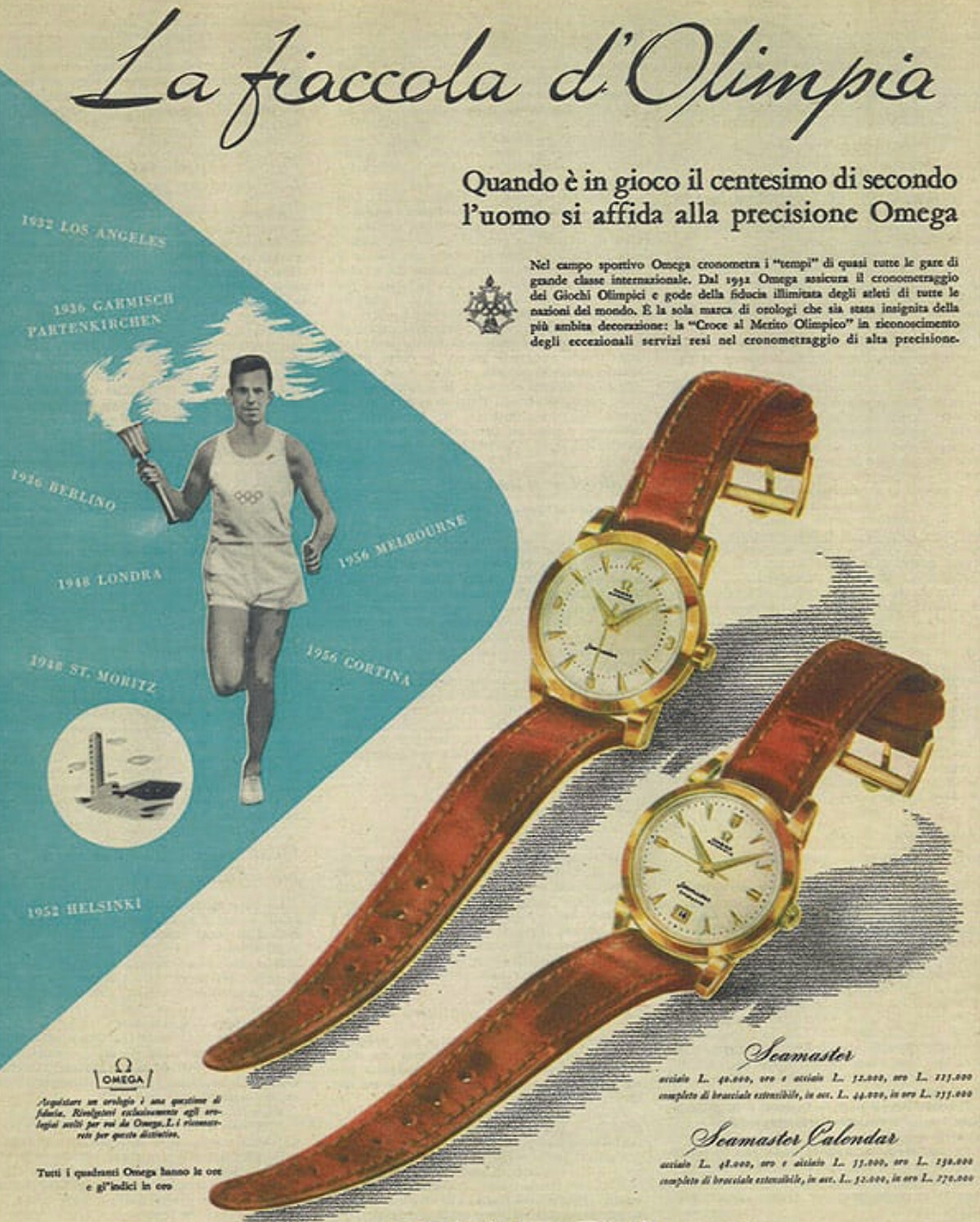 歐米茄Omega過往的奧運廣告