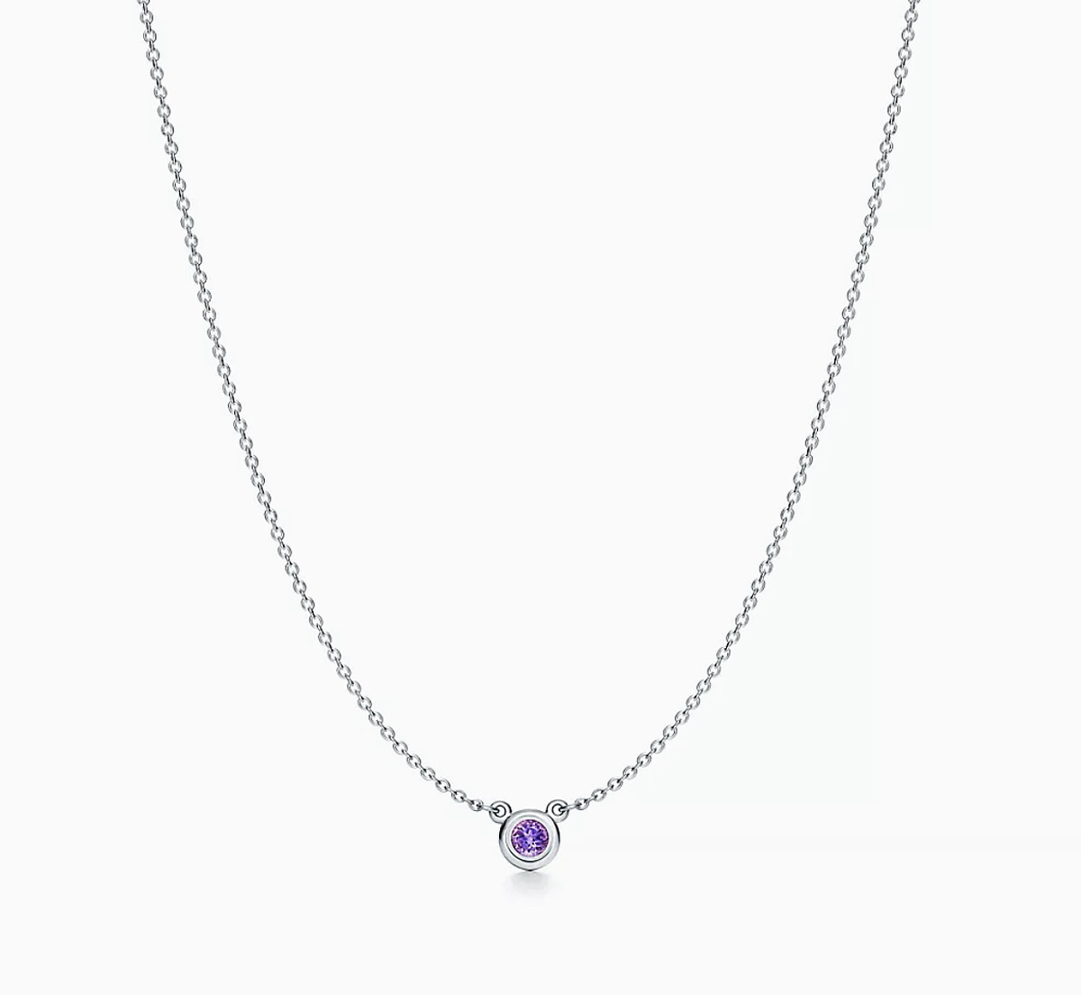 Tiffany & Co. 紫水晶純銀墜鍊