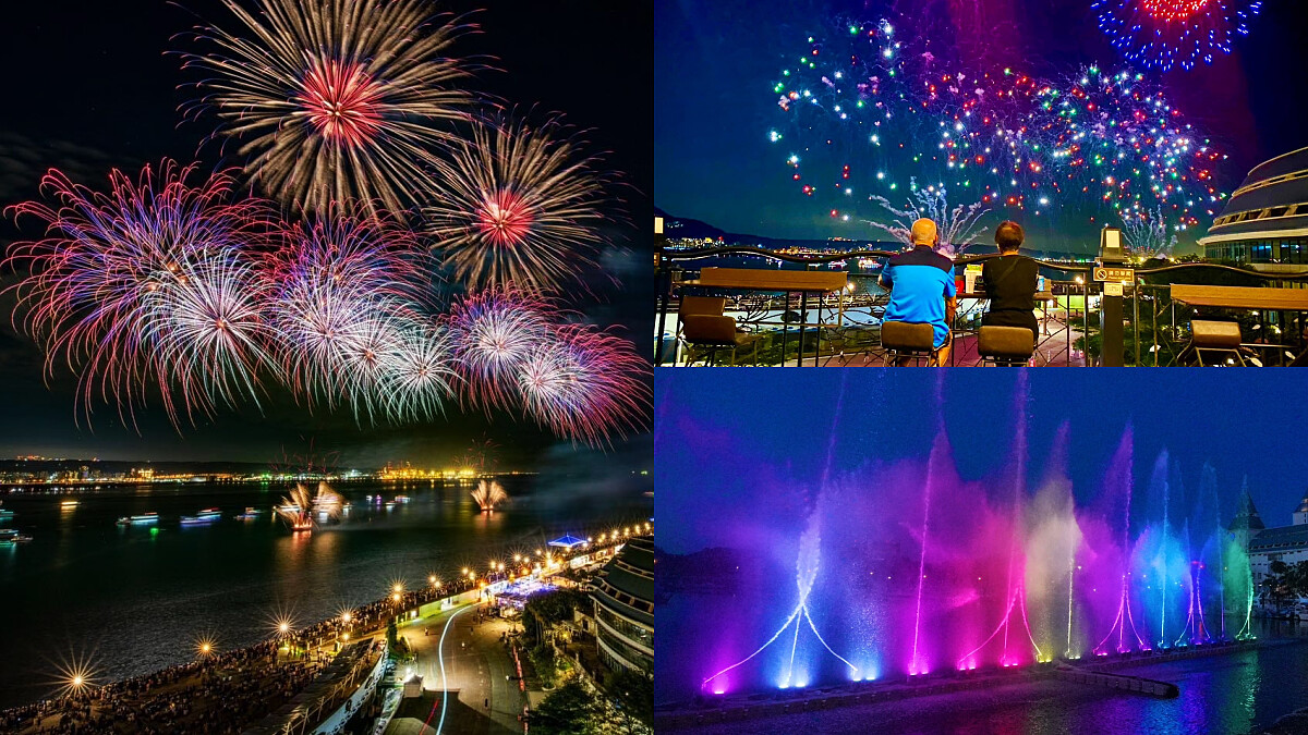 淡水漁人碼頭9/8煙火閉幕秀流程！20分鐘聲光饗宴、最佳觀賞點一次看