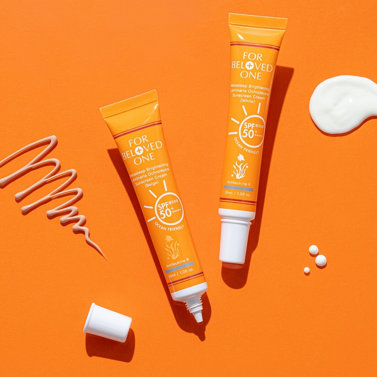 寵愛之名亮白淨化黃金藻防曬霜(白色、膚色)SPF50+/★★★★★ 30ml，NT1,050