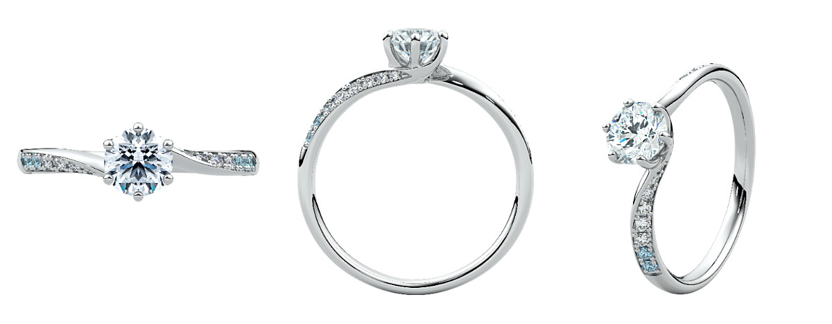 RS2010戀人系列求婚鑽戒NT$46,600(主鑽價格另計)。