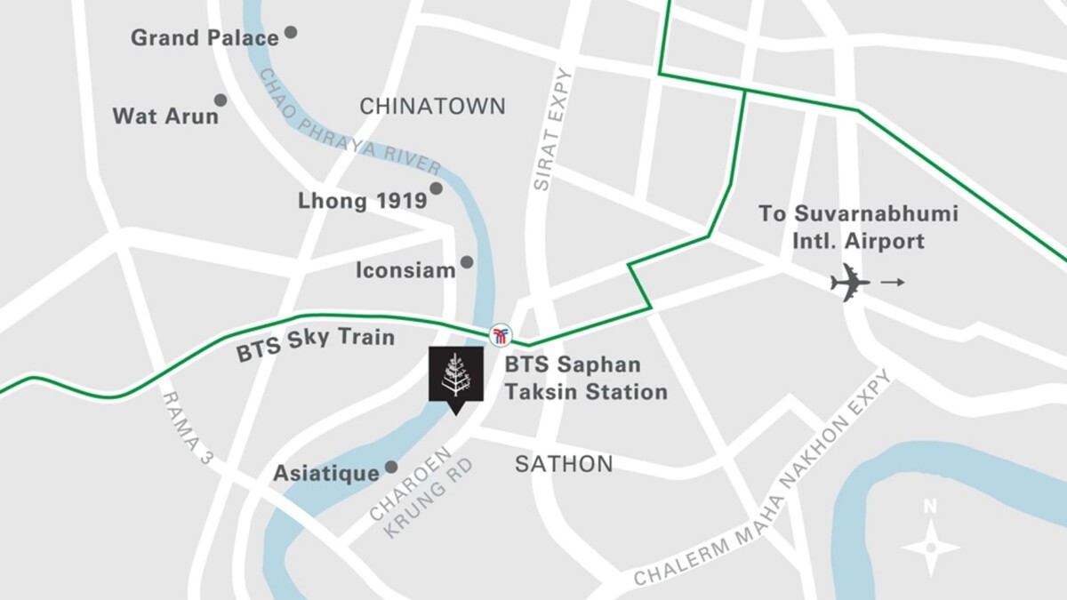 曼谷湄南河四季酒店位置