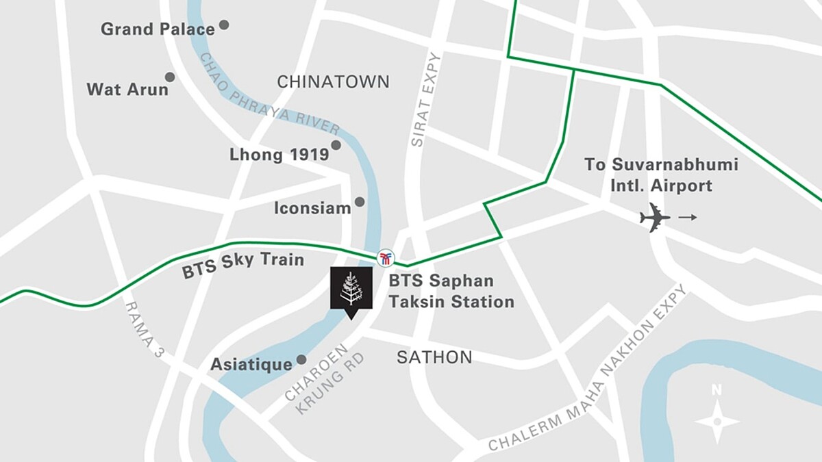 曼谷湄南河四季酒店位置