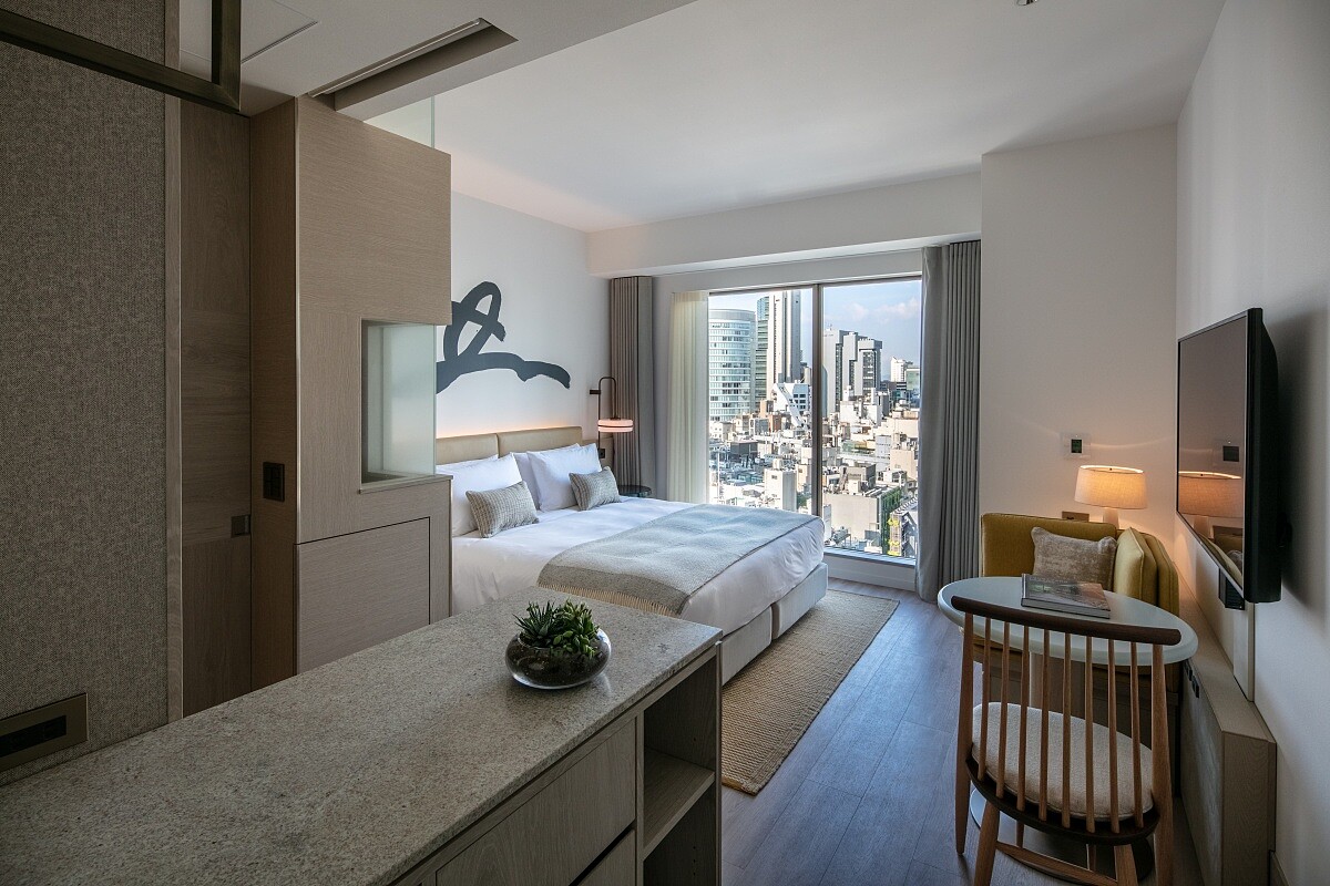 客房皆延伸自品牌色調。