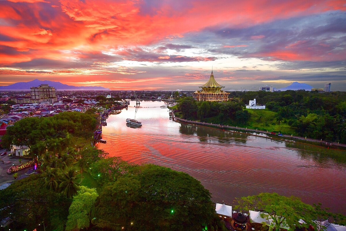 砂拉越河日落