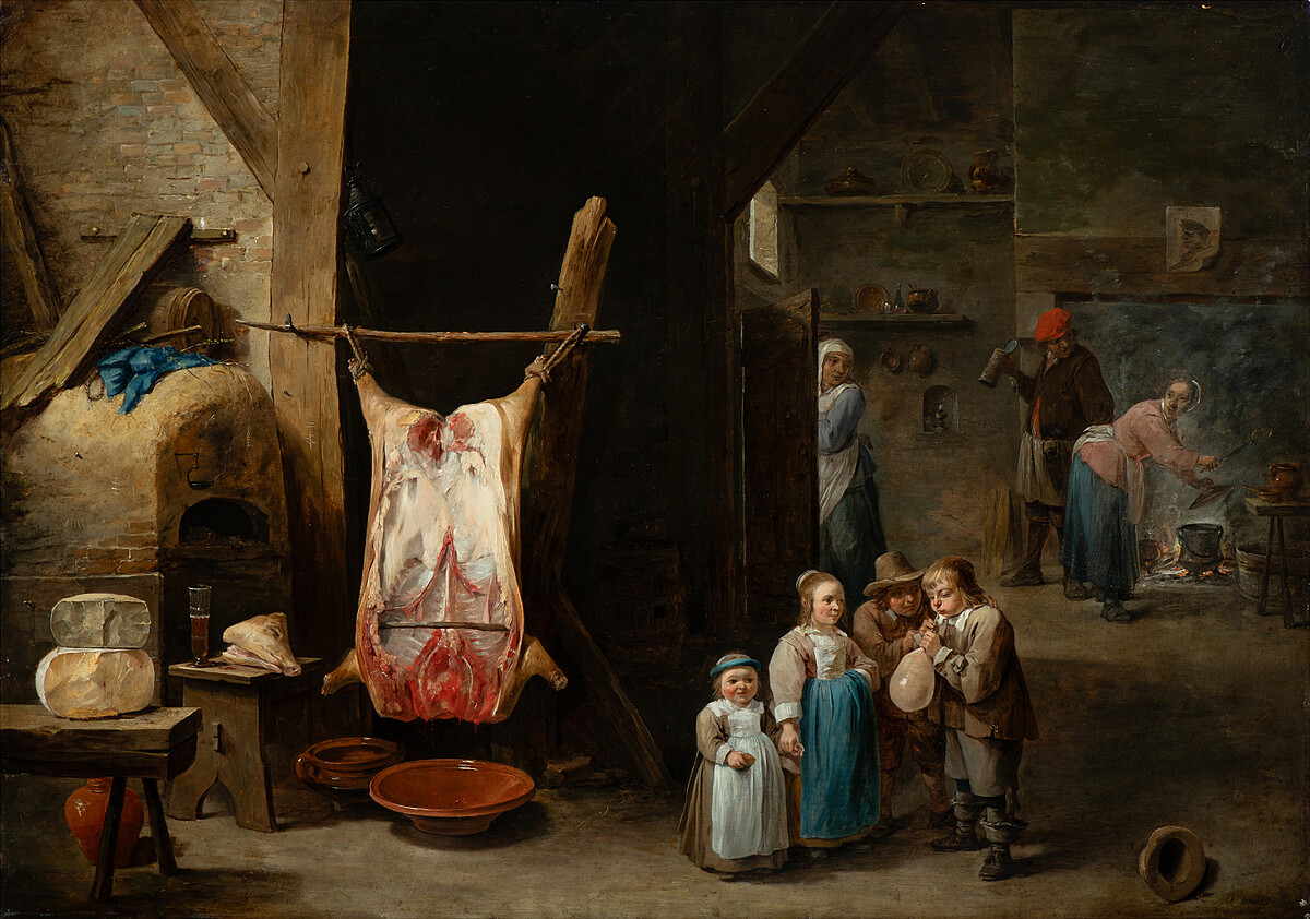 大衛・特尼爾斯二世〈廚房一景〉。