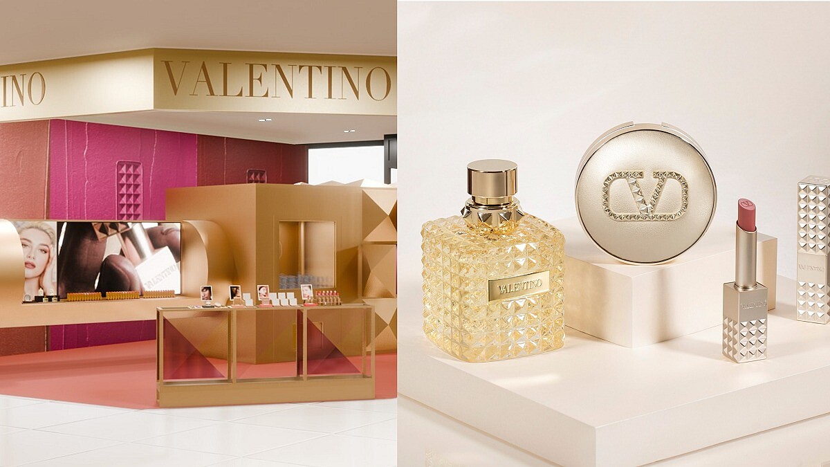 巨大鉚釘唇膏超吸睛搶拍照！VALENTINO奢金鉚釘快閃店華麗開張！人生四格自拍棚、超值快閃店限量組合、全新奢金系列搶先體驗…開幕頂級亮點先曝光！