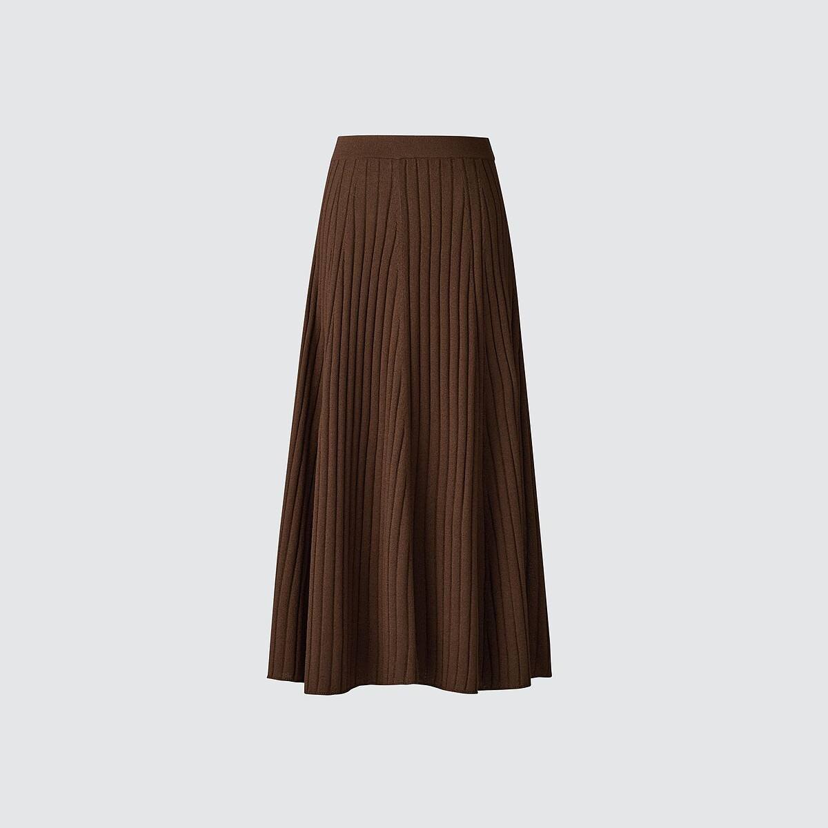 美麗諾混紡羅紋長裙，NT$1,490。