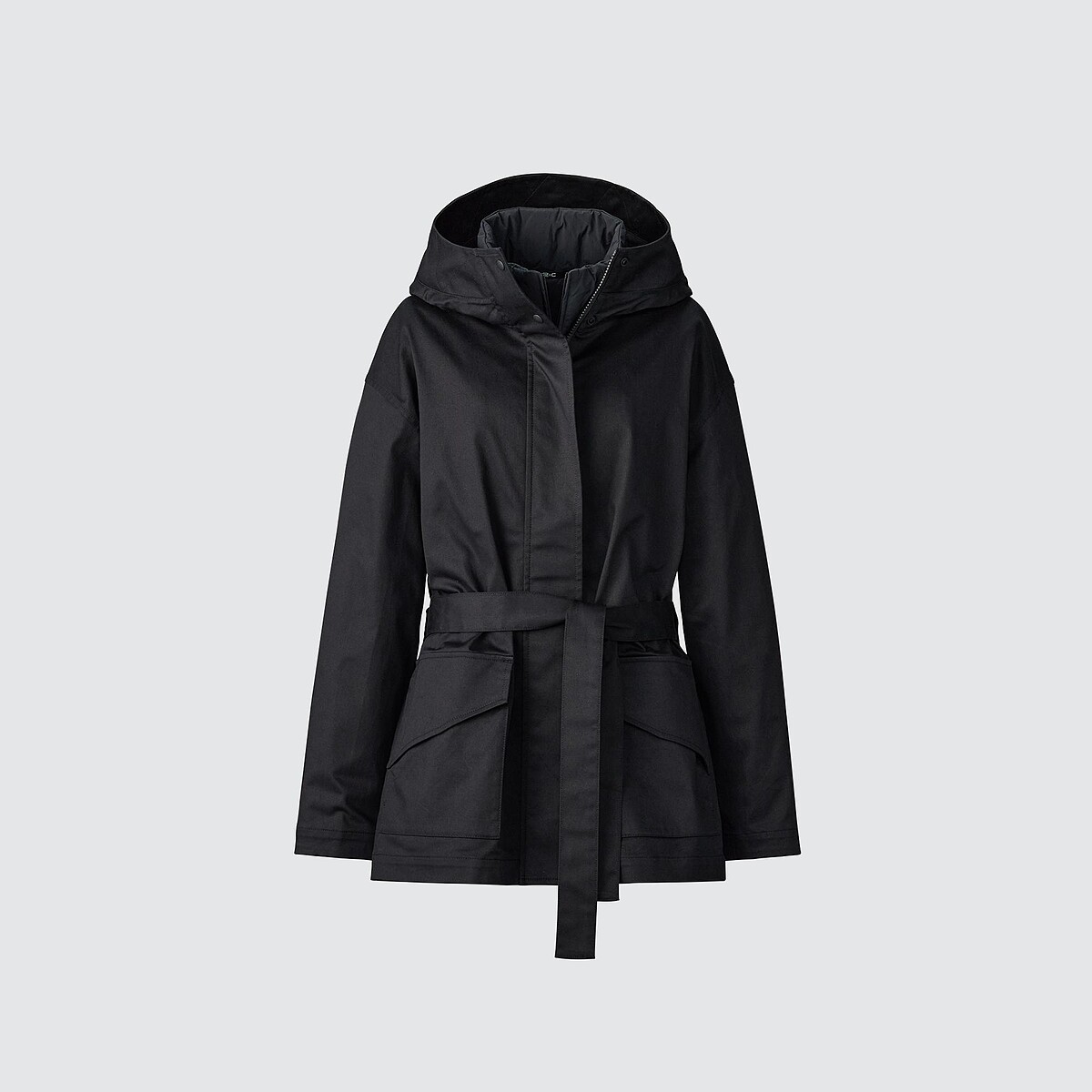 棉質寬版短大衣，NT$3,990。