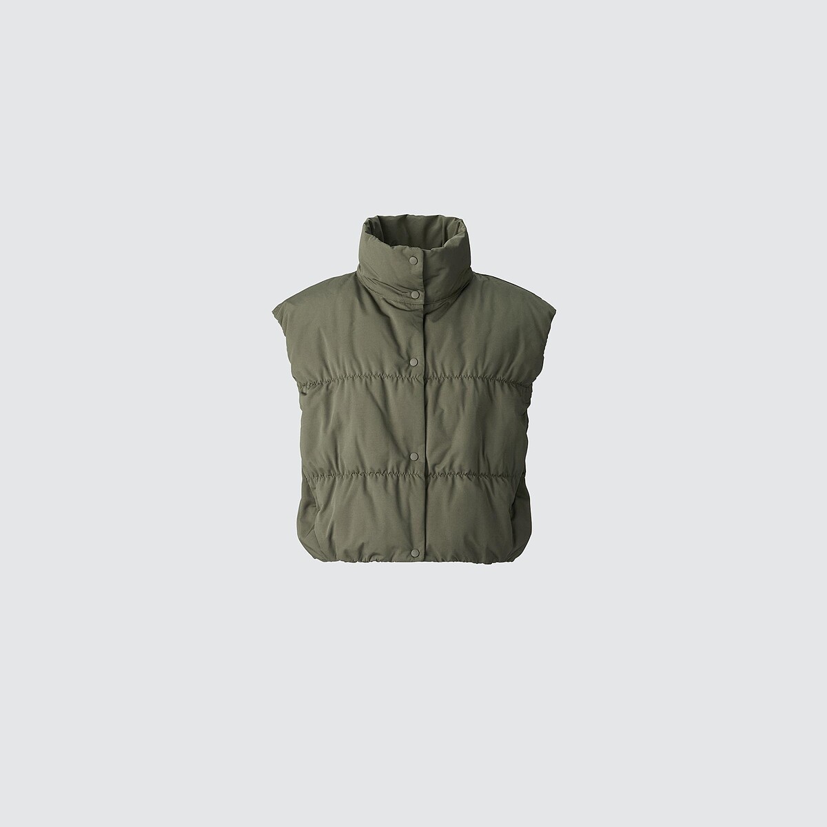 羽絨短版背心，NT$1,690。