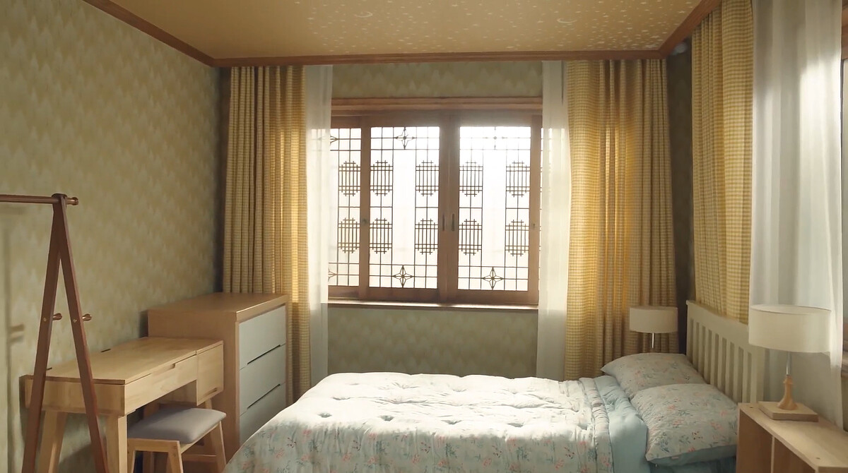 不到一天時間,崔承效施魔法變出少女房間