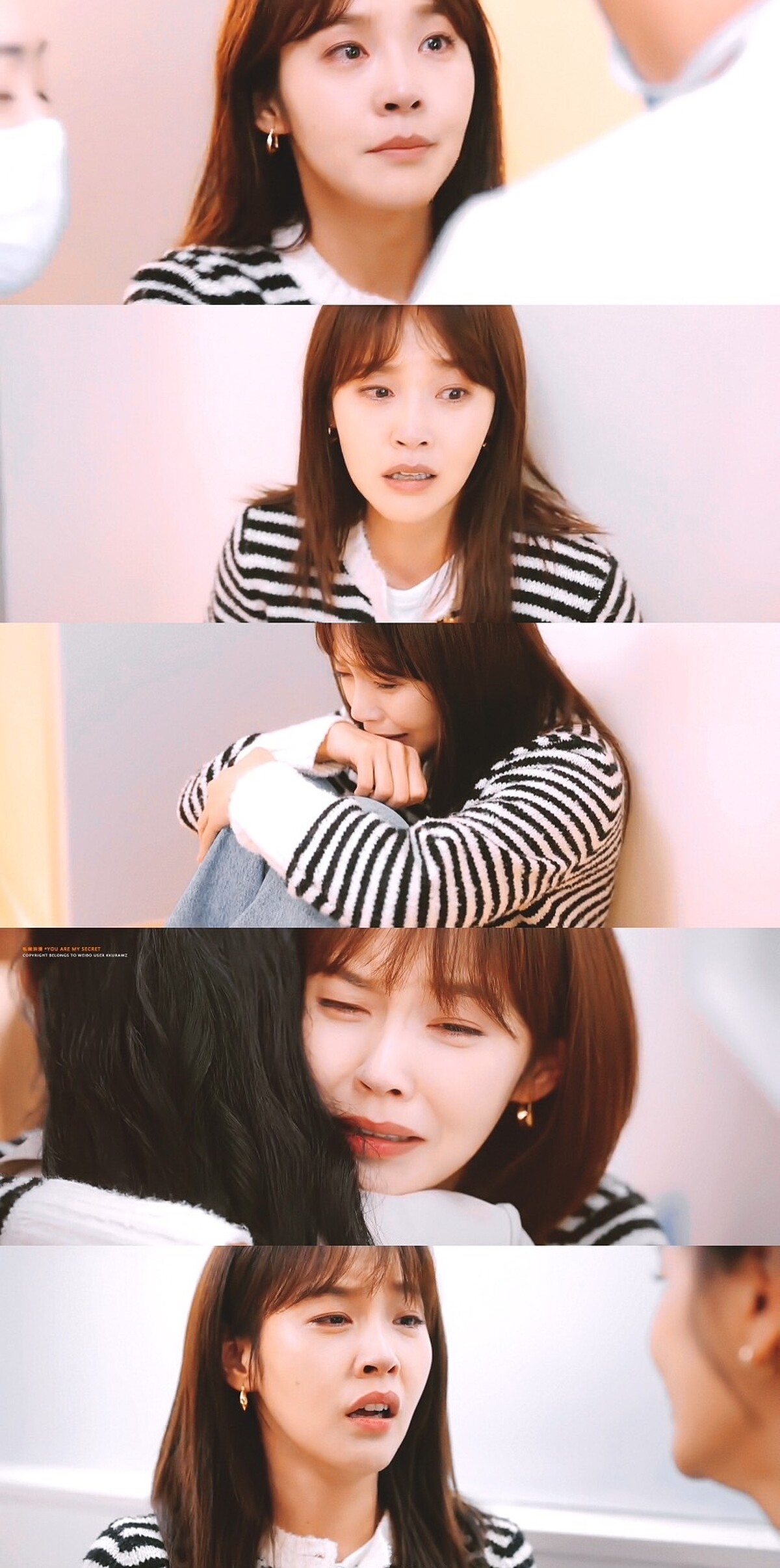 張佳寧劇中獨自面對男友母親驟逝而淚崩。