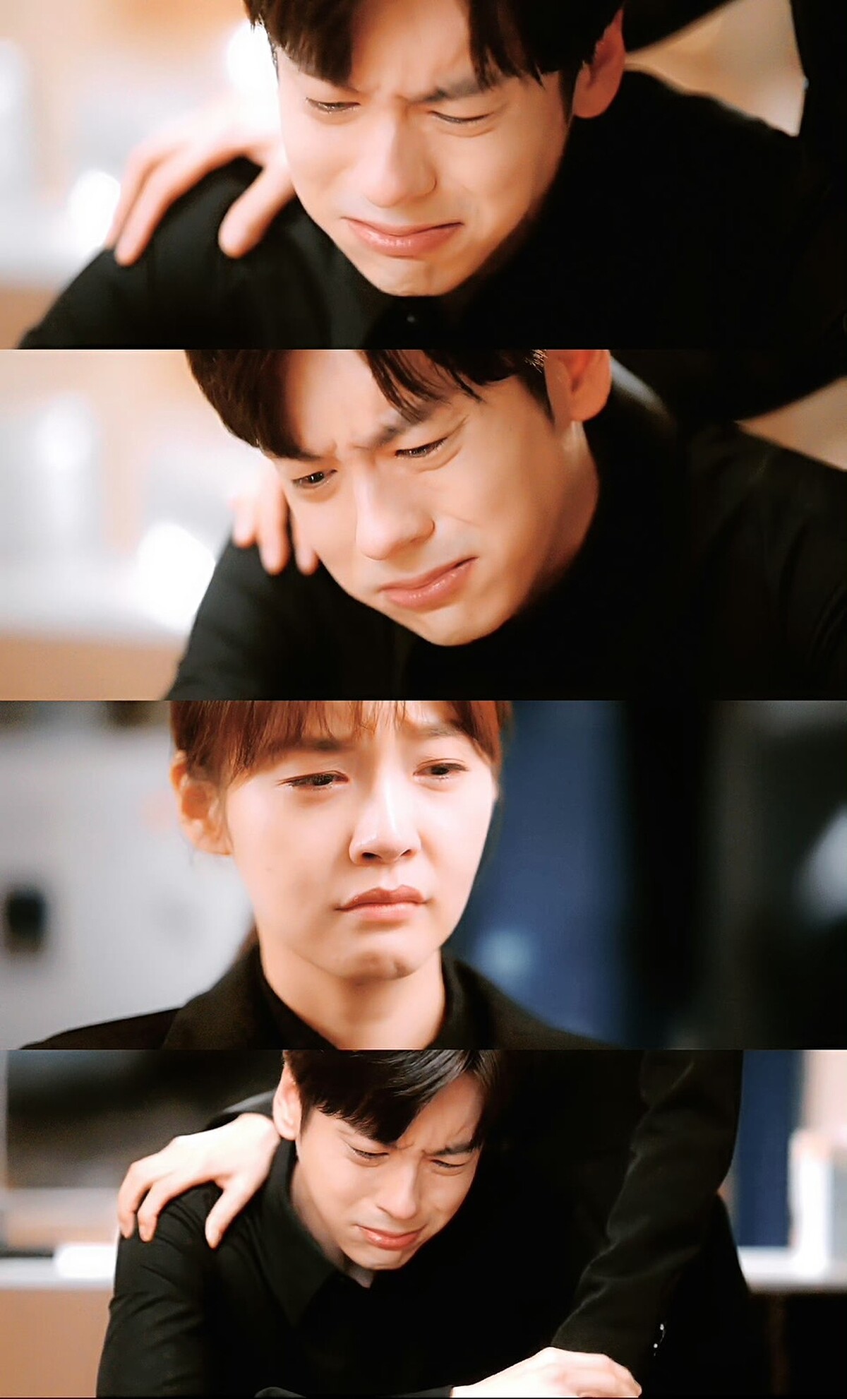 「紀昱恆」再也忍不住失去母親的痛，潰堤痛哭。