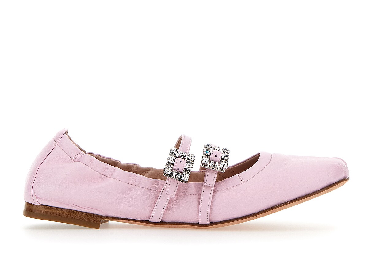 小羊皮雙鑽芭蕾舞鞋，NT$47,600。