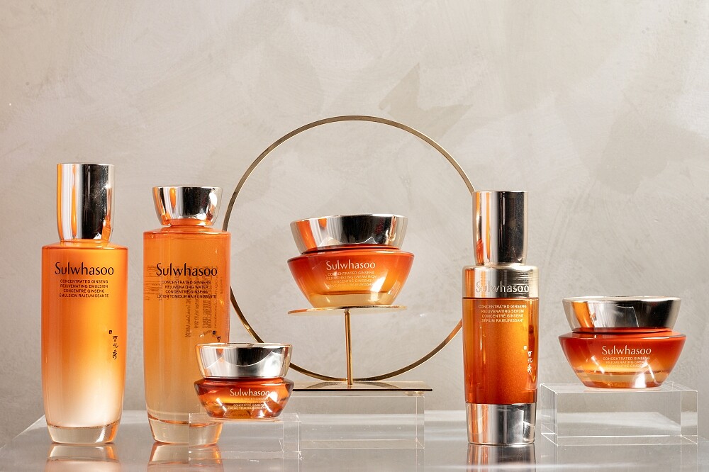 雪花秀2024滋陰蔘系列新品發布會產品情境圖。