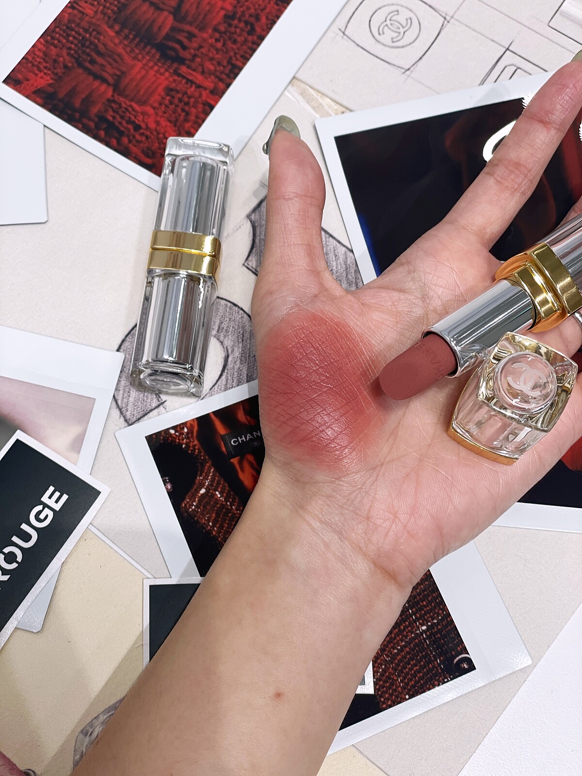 #14親密 手部試色