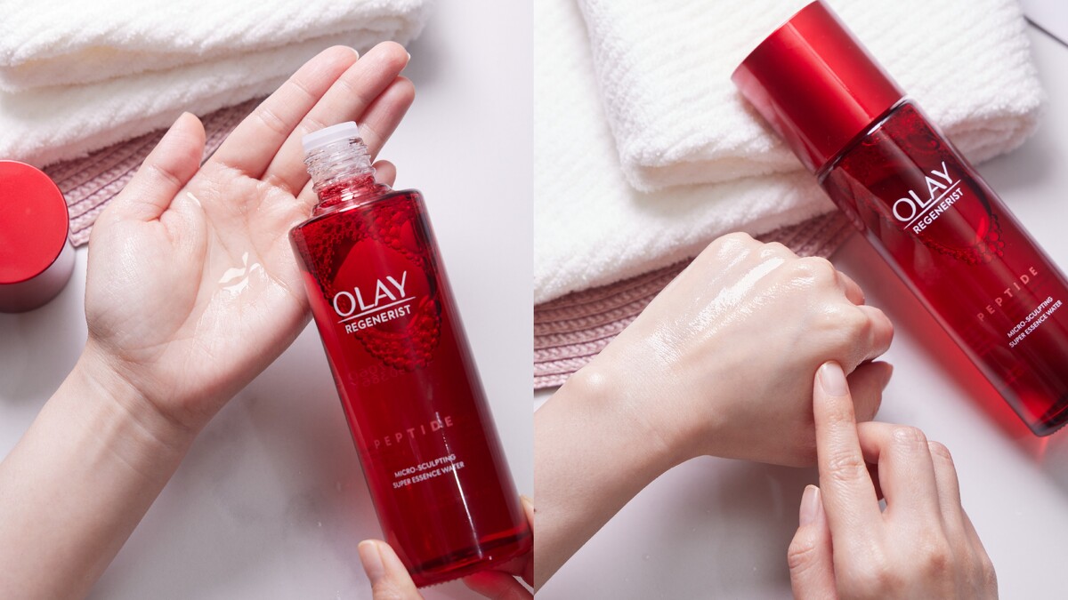 大紅瓶精華水*：輕透水感，越拍越飽滿