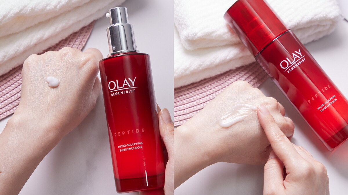 大紅瓶精華乳*：質地好輕盈！一抹爆水不黏膩