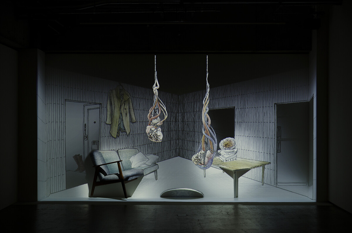 TABAIMO, aitaisei-josei, 2015. Video installation. &copy; Tabaimo, courtesy Gallery Koyanagi.