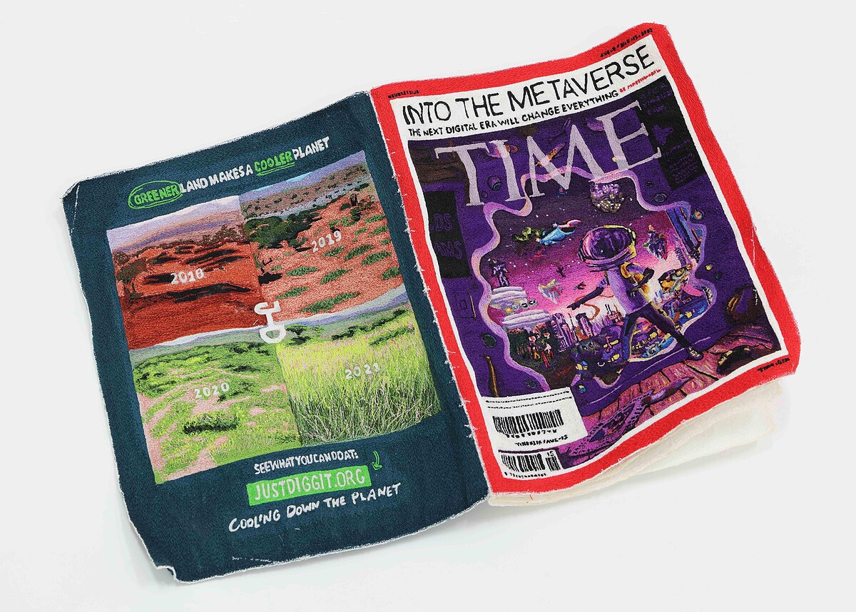 青山悟擬真的刺繡作品。&copy; Satoru Aoyama, courtesy Mizuma Art Gallery.