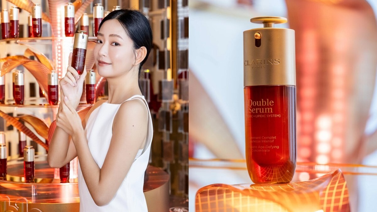 史詩級的抗老保養！克蘭詩全新「黃金雙萃精華」突破天花板修護力太厲害，人人機會擊退後天老化，擁有平滑緊緻、明亮彈潤的年輕肌！