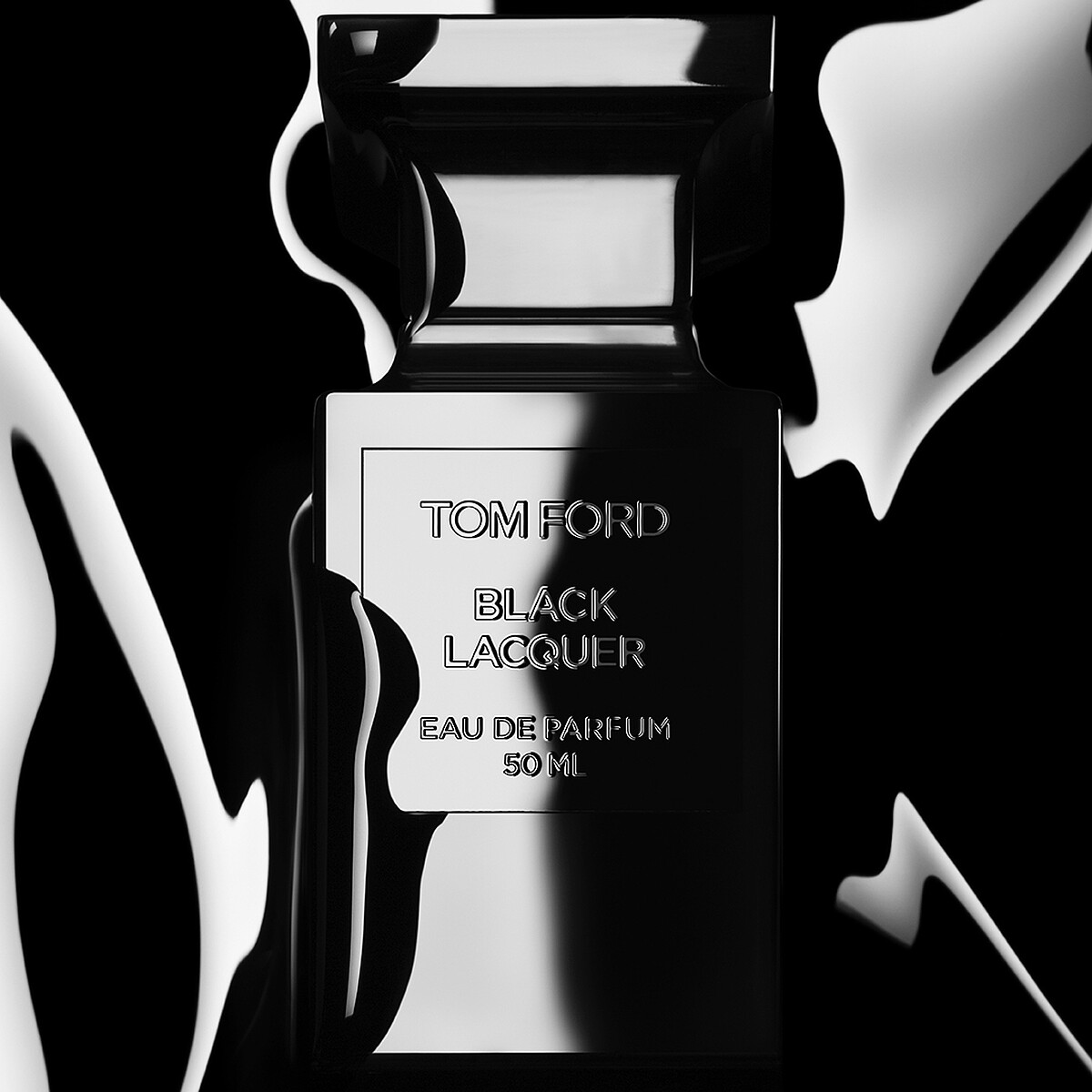 (Tom Ford私人調香寂境黑漆Black Lacquer視覺圖。