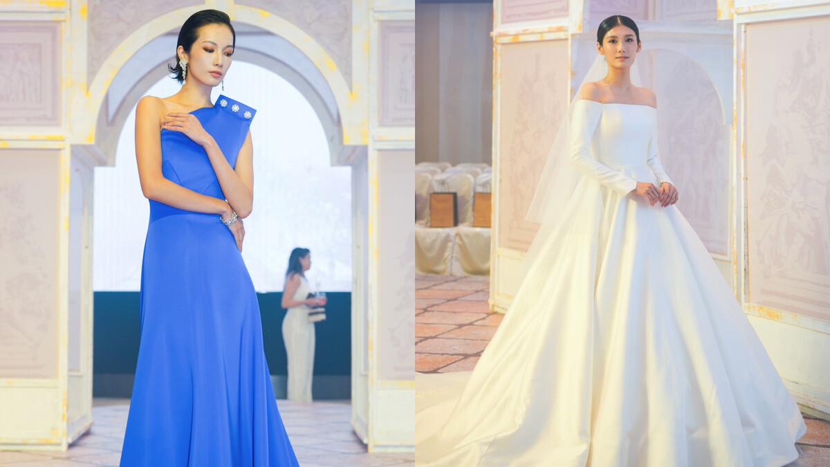本次活動以系列環保高級訂製禮服揭開序幕,設計師選用法國國旗象徵「自由、平等、博愛」的藍、白、紅三色為主色。