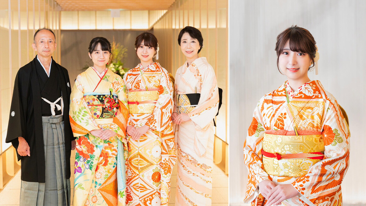 鍋島第三代社長家族合照，鍋島第四代接班人飯盛日奈子。