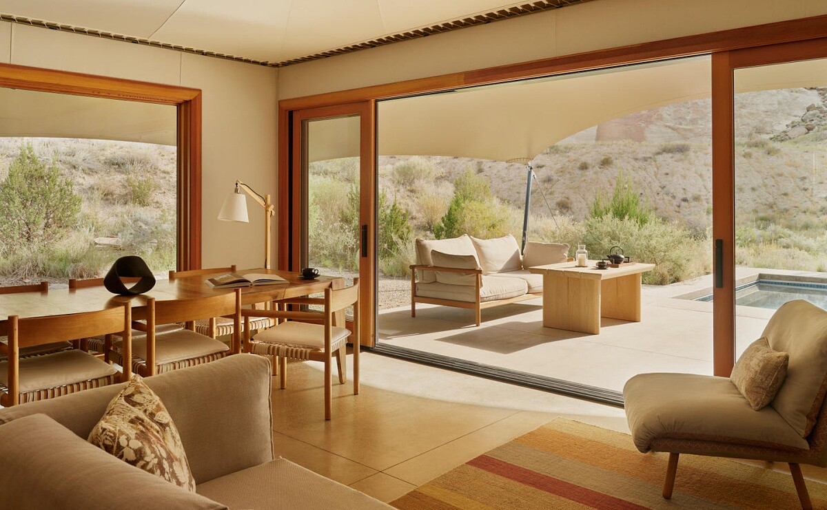 帳篷客房提供寬闊的視野。