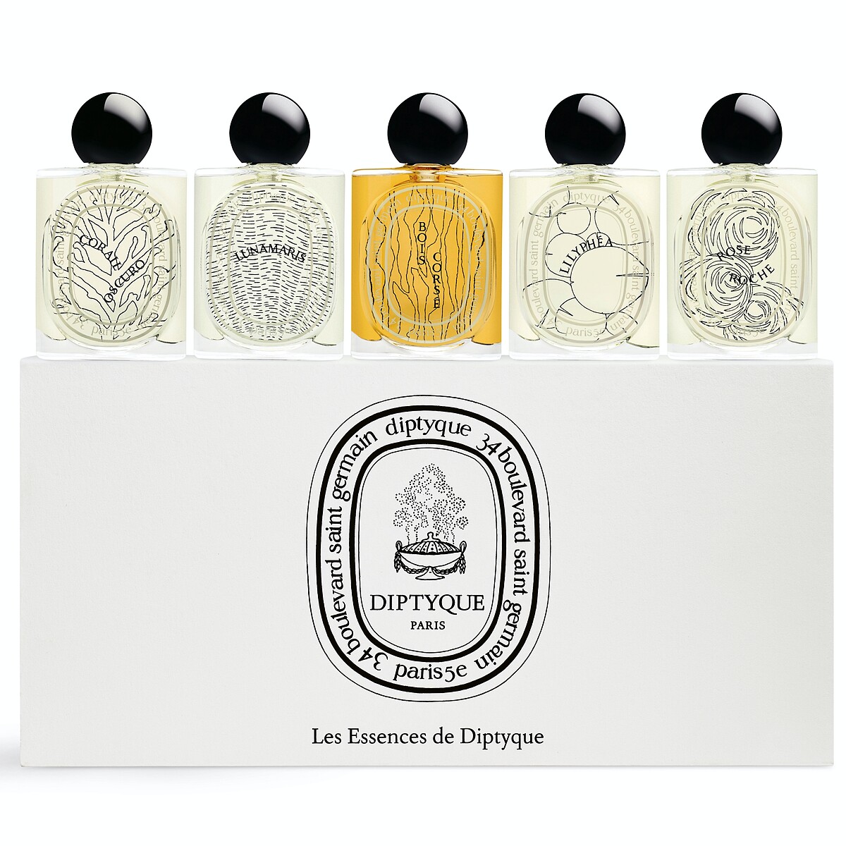 Diptyque Les Essences de Diptyque淡香精禮盒5*10ml，NT6,500
