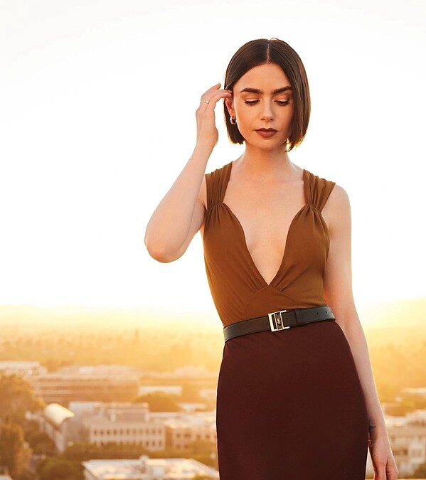 莉莉柯林斯 珠寶私服造型