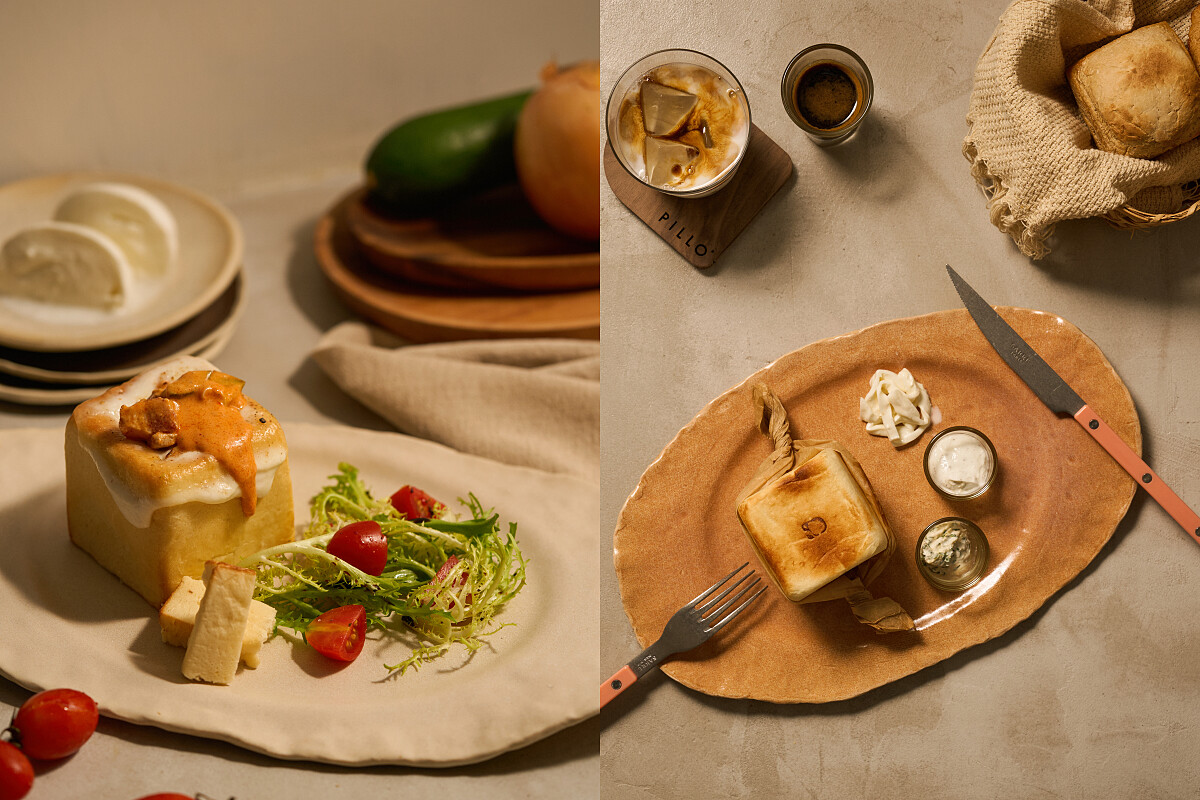 慢慢弄粉紅雞肉醬吐司盒、經典溫熟成吐司奶油盤。