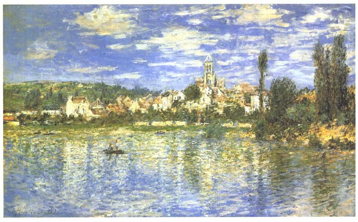 《夏日維特伊花園》(Vetheuil in Summer，翻攝自維基百科)。