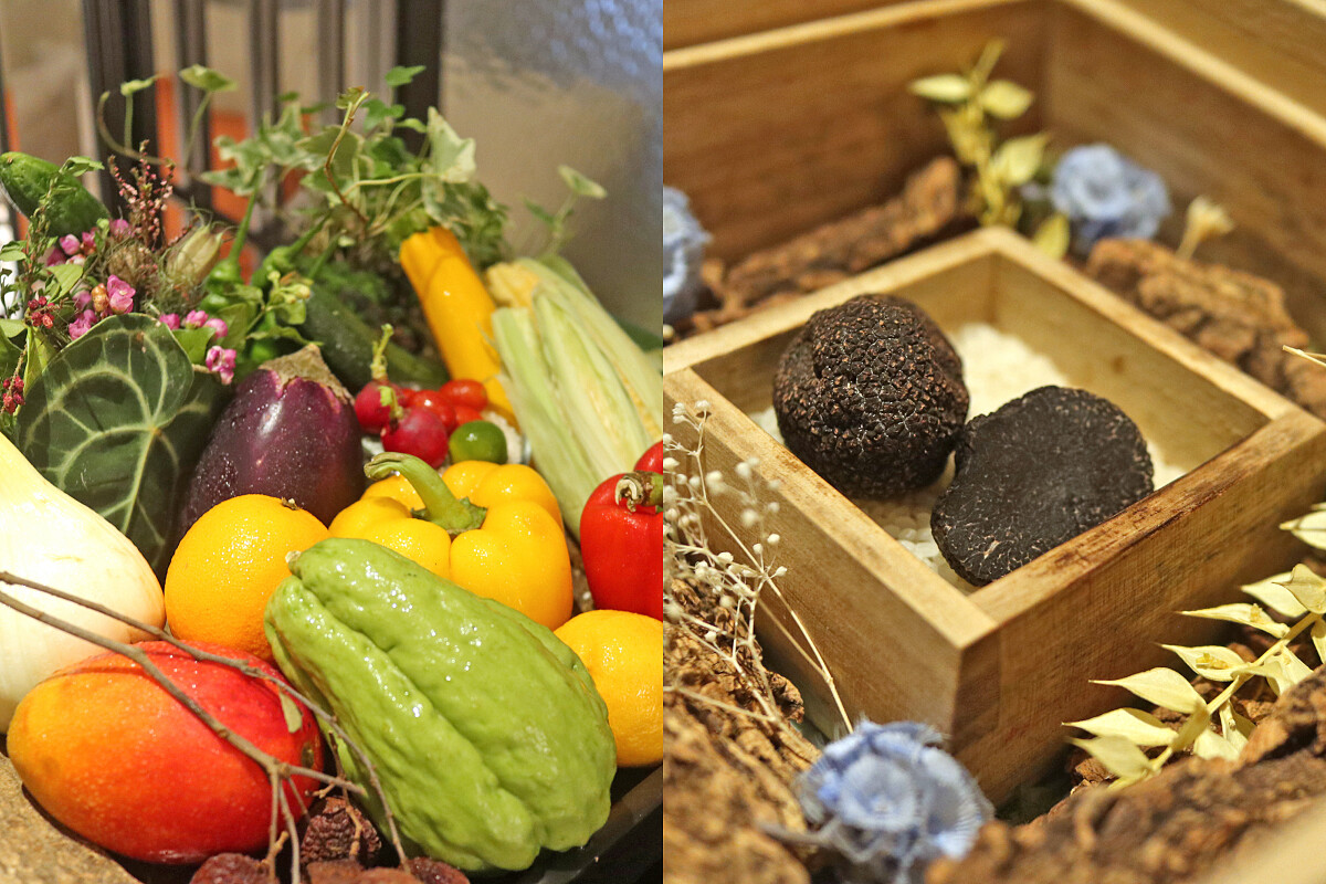 以盛夏食材打造餐點。