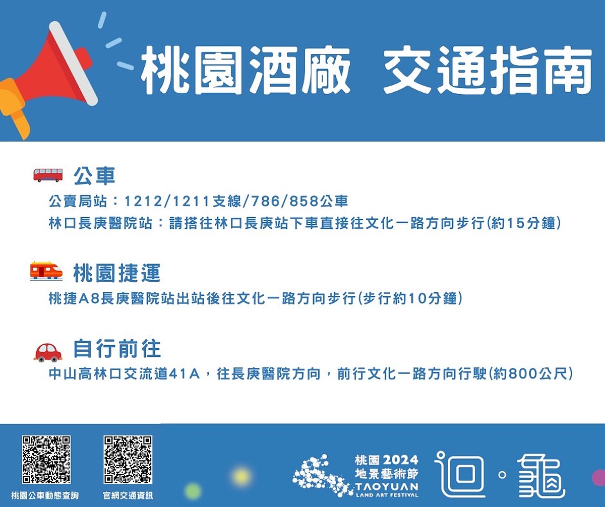 2024桃園地景藝術節桃園酒廠交通指南