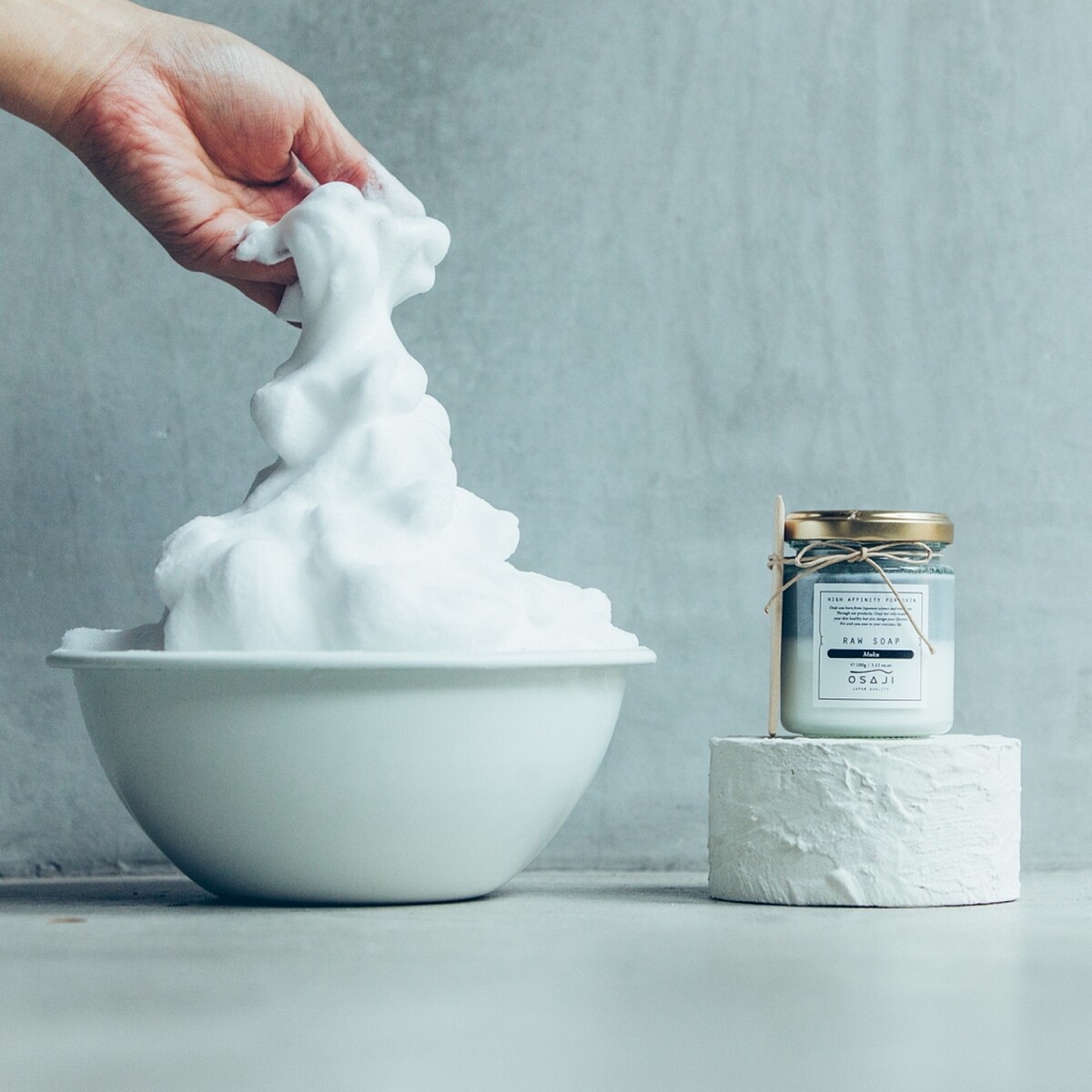 OSAJI奶霜潔顏半熟皂100g，NT700