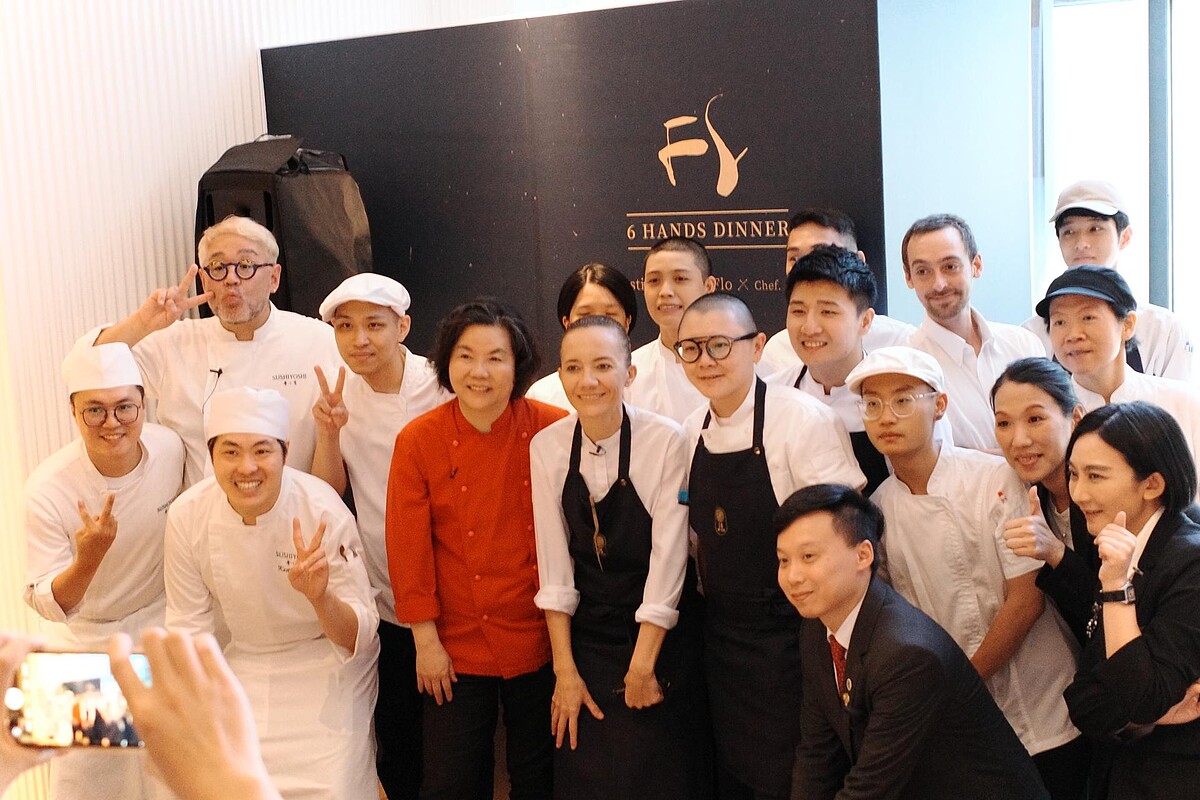 「鹽之華法式餐廳」喜迎創立20週年，創辦人兼主廚黎俞君攜手「16 By Flo」Florence Dalia、日本壽司芳Hiroki Nakanoue共創僅有一場的跨國名廚「三人六手合作饗宴」。
