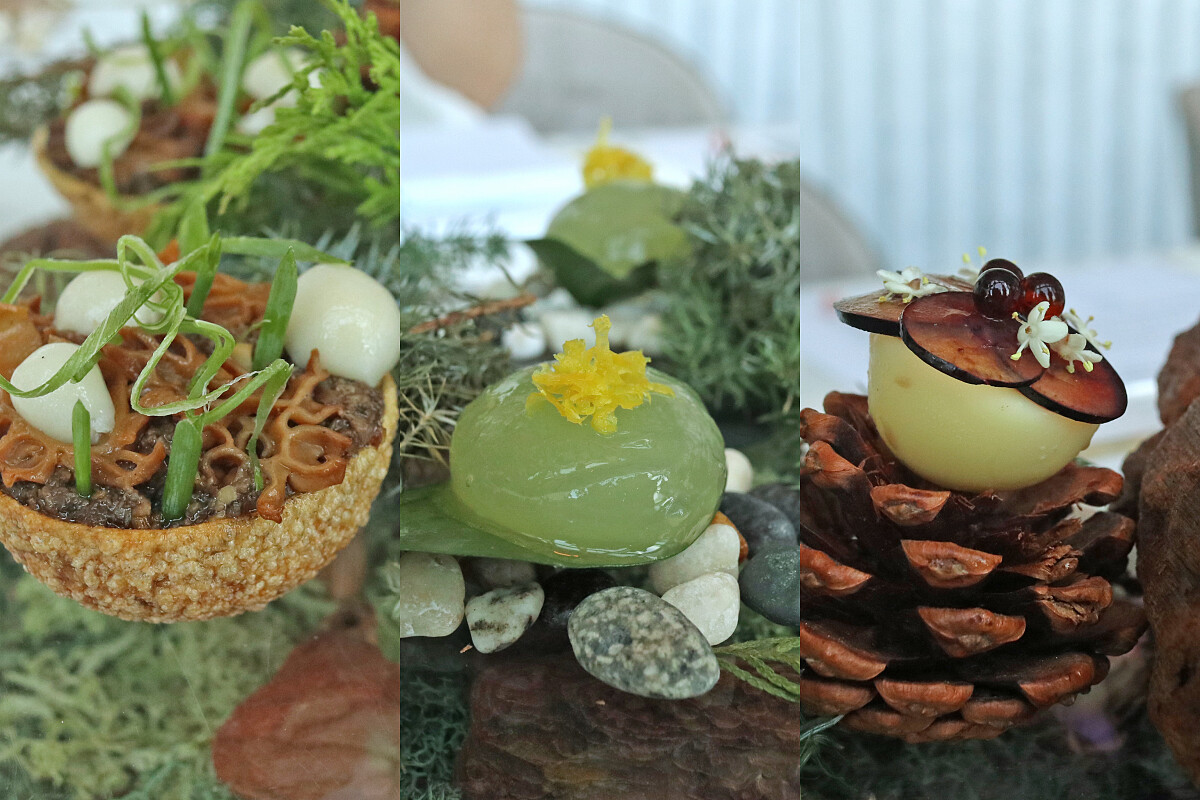 左為「瑪莎拉」，中間為「肉桂」，右為「杜松子」。