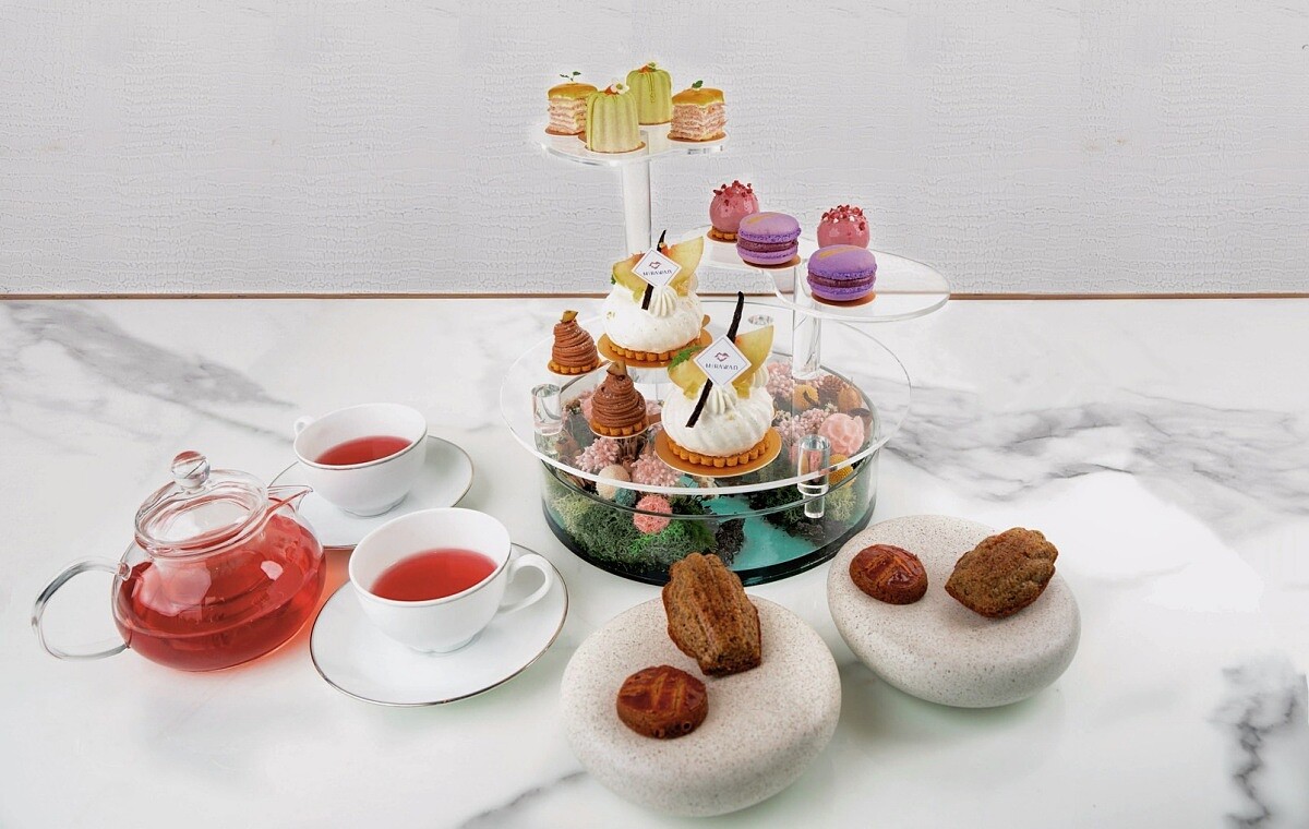 甜點副主廚 Tony 這次以「花」為靈感，全面升級了下午茶套餐。