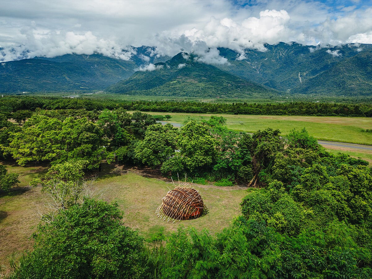大農大富平地森林園區藝術裝置《築巢VII-台灣野豬》