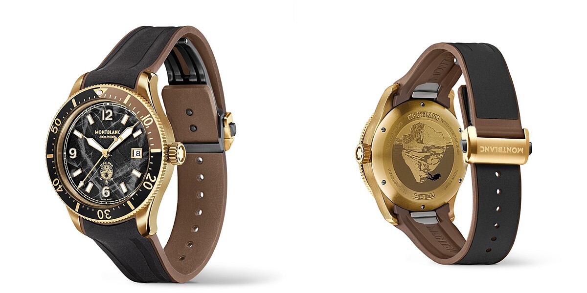 Iced Sea系列日期顯示自動腕錶(古銅款)