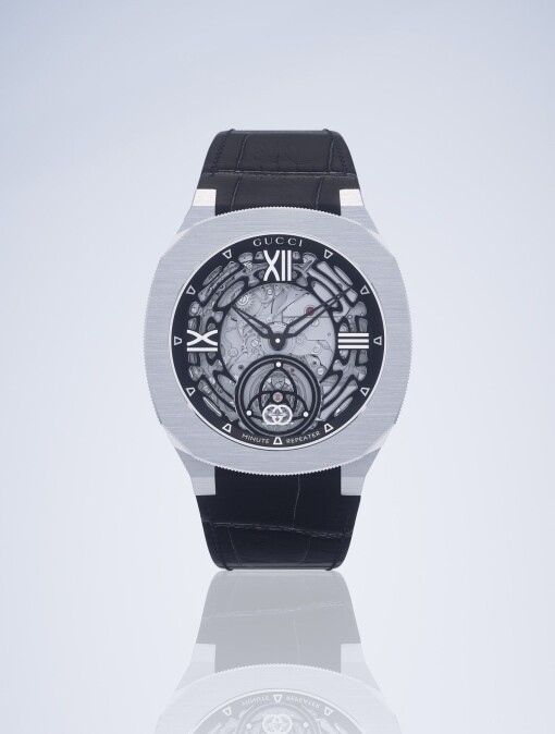 Gucci 25H三問報時陀飛輪。